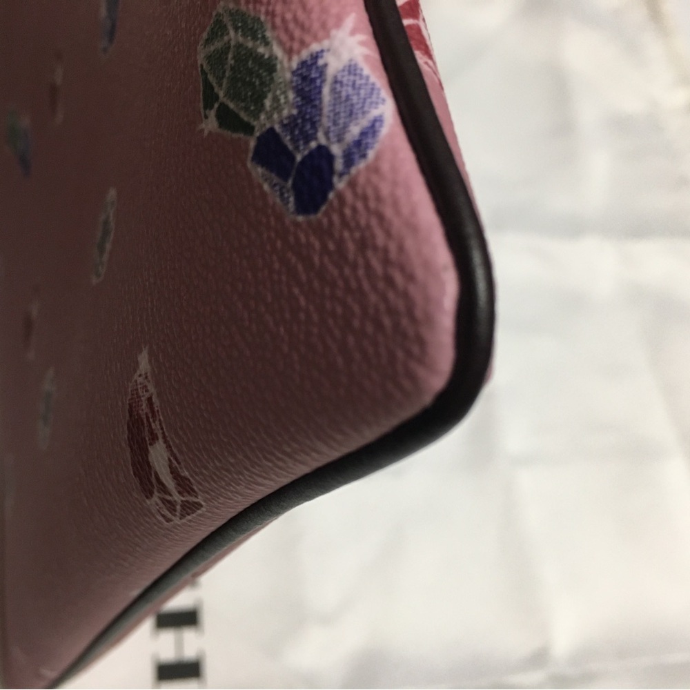 Coach Disney Large Wrislet Clutch Happy Pouch Glitter Pink - Picture 8 of 14